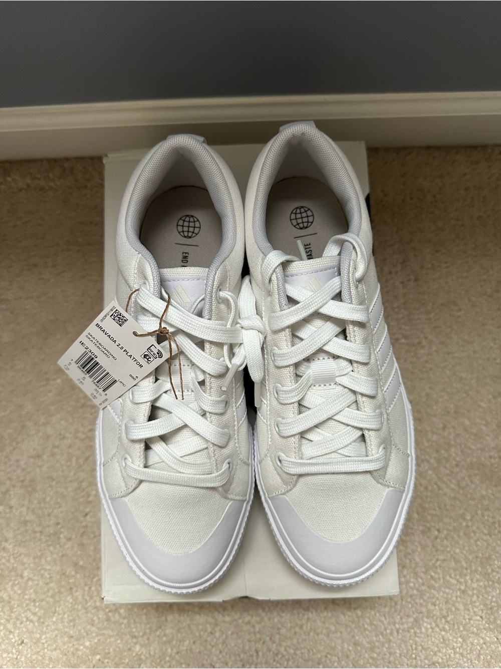 adidas Women's Bravada 2.0 platform sneakers size 7.5